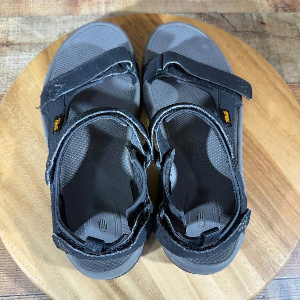 Teva Meacham Sandals Mens 10 Black Sport Universal Hiking Water 1110392 Beach